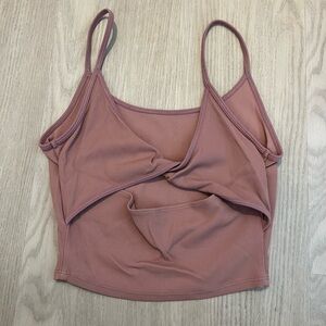 Athleta twist back crop tank